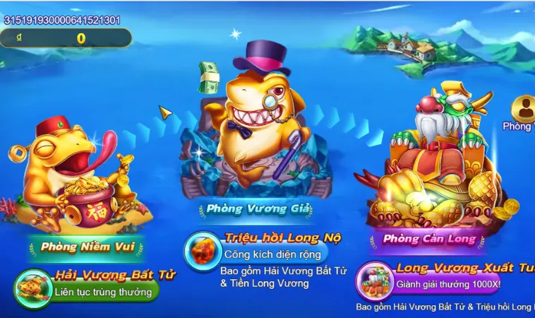 Tham Gia Bắn Cá Royal Fishing AE888 Săn Thưởng Khủng Ngay Hôm Nay 2 Các phòng chơi Bắn Cá Royal Fishing AE888