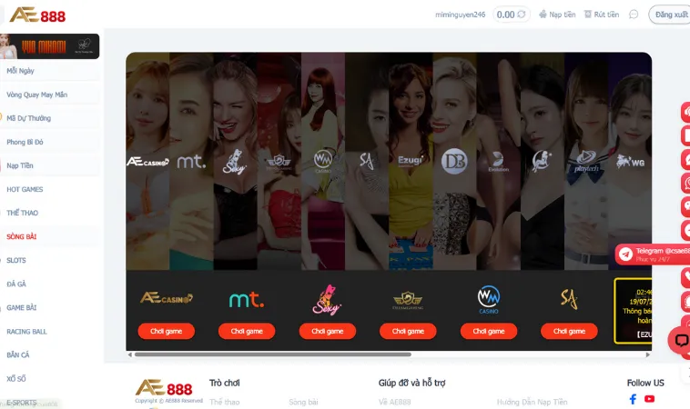 Casino Online Tại AE888 Sôi Động Chờ Bạn Khám Phá Và Thắng Lớn 1 Nhà cái AE888 hợp tác với nhiều nhà cung cấp game live casino hàng đầu