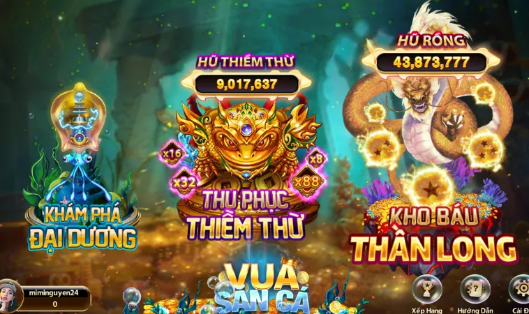 Chinh Phục Vua Bắn Cá AE888: Thắng Lớn Mỗi Ngày! 2 Các phòng chơi Vua Bắn Cá AE888